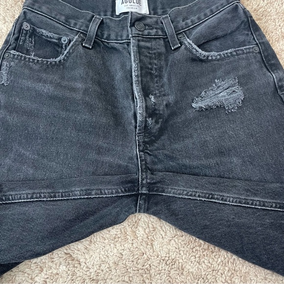 AGOLDE Jamie High Rise Classic Jeans Distressed Ankle Denim Pants Size 25 - Picture 15 of 16